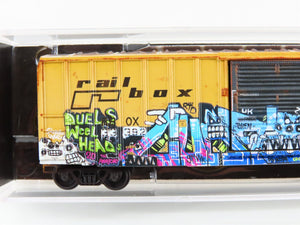 N Scale Micro-Trains MTL 02545564 RBOX Railbox 50' Box Car #33392 w/ Graffiti