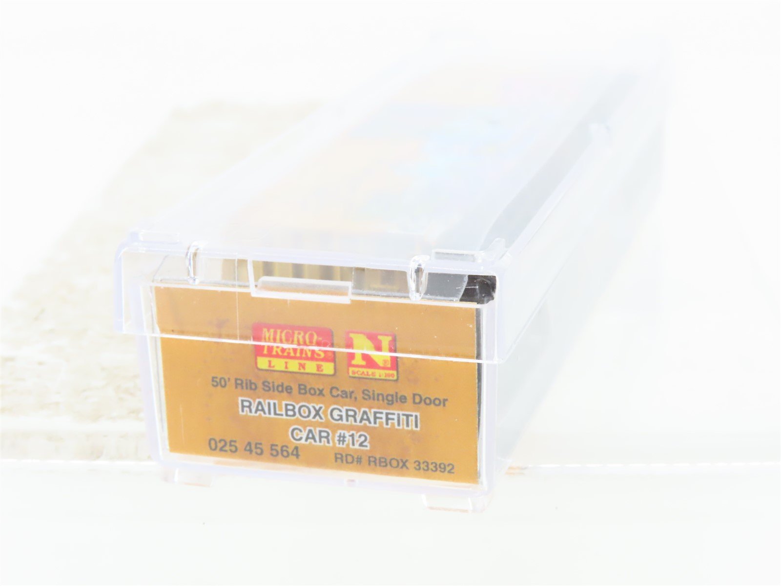 N Scale Micro-Trains MTL 02545564 RBOX Railbox 50' Box Car #33392 w/ Graffiti