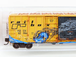 N Scale Micro-Trains MTL 02553011 RBOX Railbox 50' Box Car #52264 w/ Graffiti