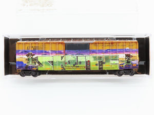 N Scale Micro-Trains MTL 02544014 RBOX Railbox 50' Box Car #34856 w/ Graffiti
