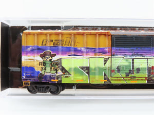 N Scale Micro-Trains MTL 02544014 RBOX Railbox 50' Box Car #34856 w/ Graffiti