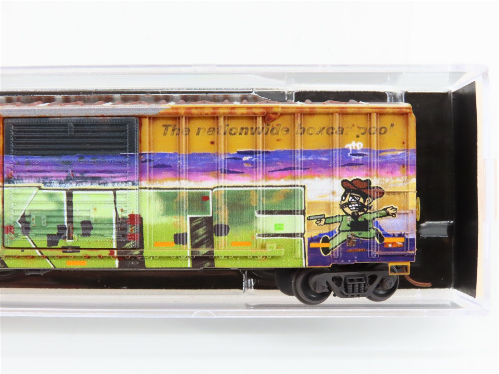 N Scale Micro-Trains MTL 02544014 RBOX Railbox 50' Box Car #34856 w/ Graffiti