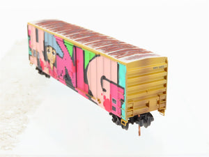 N Scale Micro-Trains MTL 02544014 RBOX Railbox 50' Box Car #34856 w/ Graffiti
