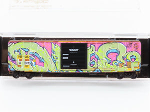 N Scale Micro-Trains MTL 02545011 RBOX Railbox 50' Box Car #38068 w/ Graffiti