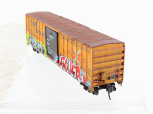 N Scale Micro-Trains MTL 02545011 RBOX Railbox 50' Box Car #38068 w/ Graffiti