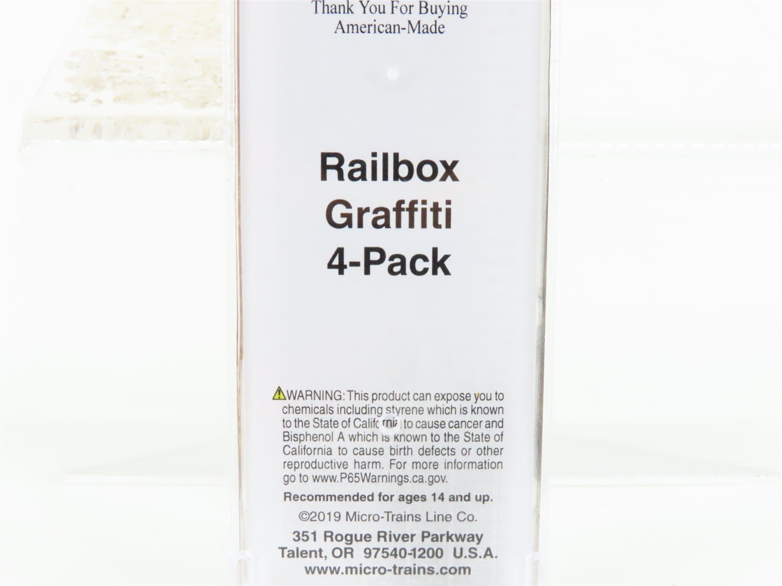 N Scale Micro-Trains MTL 02551561 RBOX Railbox 50' Box Car #40353 w/ Graffiti