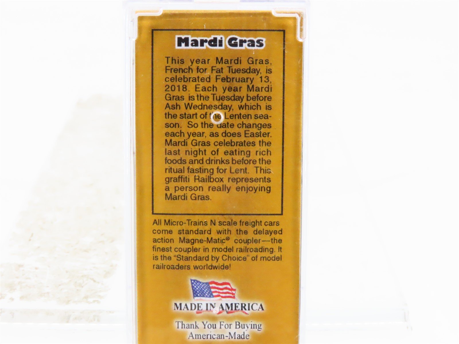 N Scale Micro-Trains MTL 02544561 RBOX 50' Box Car #39264 w/ Mardi Gras Graffiti