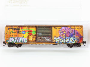 N Scale Micro-Trains MTL 02654071 ABOX Railbox 50' Box Car #52075 w/ Graffiti