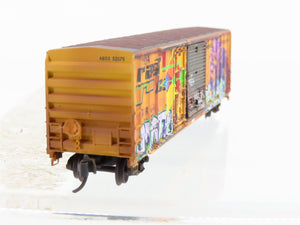 N Scale Micro-Trains MTL 02654071 ABOX Railbox 50' Box Car #52075 w/ Graffiti