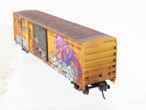 N Scale Micro-Trains MTL 02654071 ABOX Railbox 50' Box Car #52075 w/ Graffiti