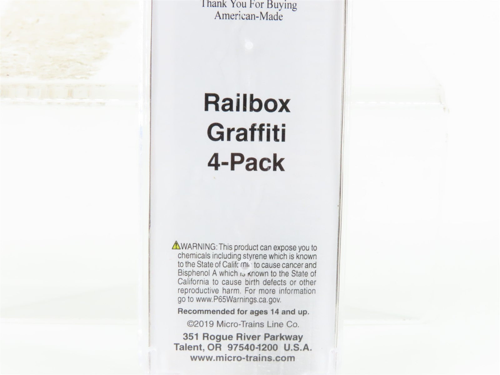 N Scale Micro-Trains MTL 02654071 ABOX Railbox 50' Box Car #52075 w/ Graffiti