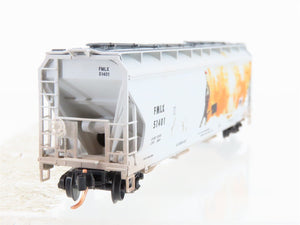 N Scale Micro-Trains MTL 09444530 FMLX FMC Corp. 3-Bay Hopper #51401 w/ Graffiti