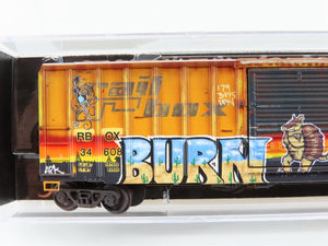 N Scale Micro-Trains MTL 02544015 RBOX Railbox 50' Box Car #34608 w/ Graffiti