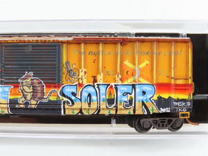 N Scale Micro-Trains MTL 02544015 RBOX Railbox 50' Box Car #34608 w/ Graffiti