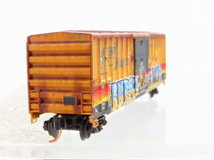 N Scale Micro-Trains MTL 02544015 RBOX Railbox 50' Box Car #34608 w/ Graffiti