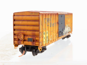 N Scale Micro-Trains MTL 02544015 RBOX Railbox 50' Box Car #34608 w/ Graffiti