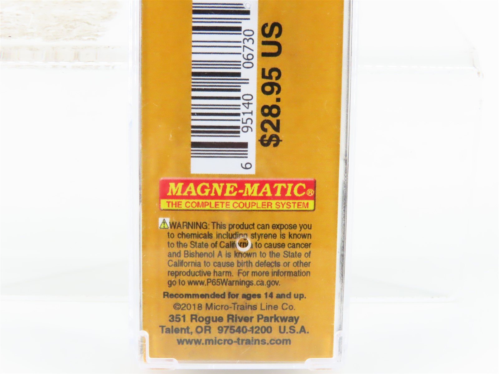 N Scale Micro-Trains MTL 02544015 RBOX Railbox 50' Box Car #34608 w/ Graffiti