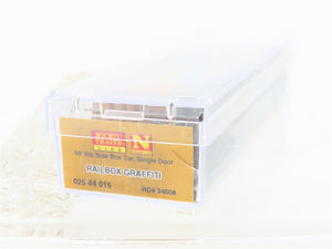 N Scale Micro-Trains MTL 02544015 RBOX Railbox 50' Box Car #34608 w/ Graffiti