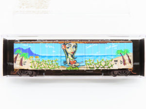N Scale Micro-Trains MTL 02544565 RBOX Railbox 50' Box Car #32556 w/ Graffiti