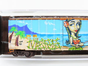 N Scale Micro-Trains MTL 02544565 RBOX Railbox 50' Box Car #32556 w/ Graffiti