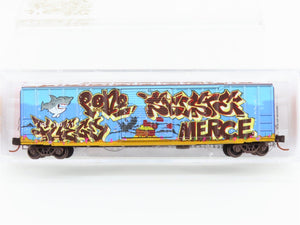 N Micro-Trains MTL 02544146 HS Hartford & Slocumb 50' Box Car #30071 w/ Graffiti
