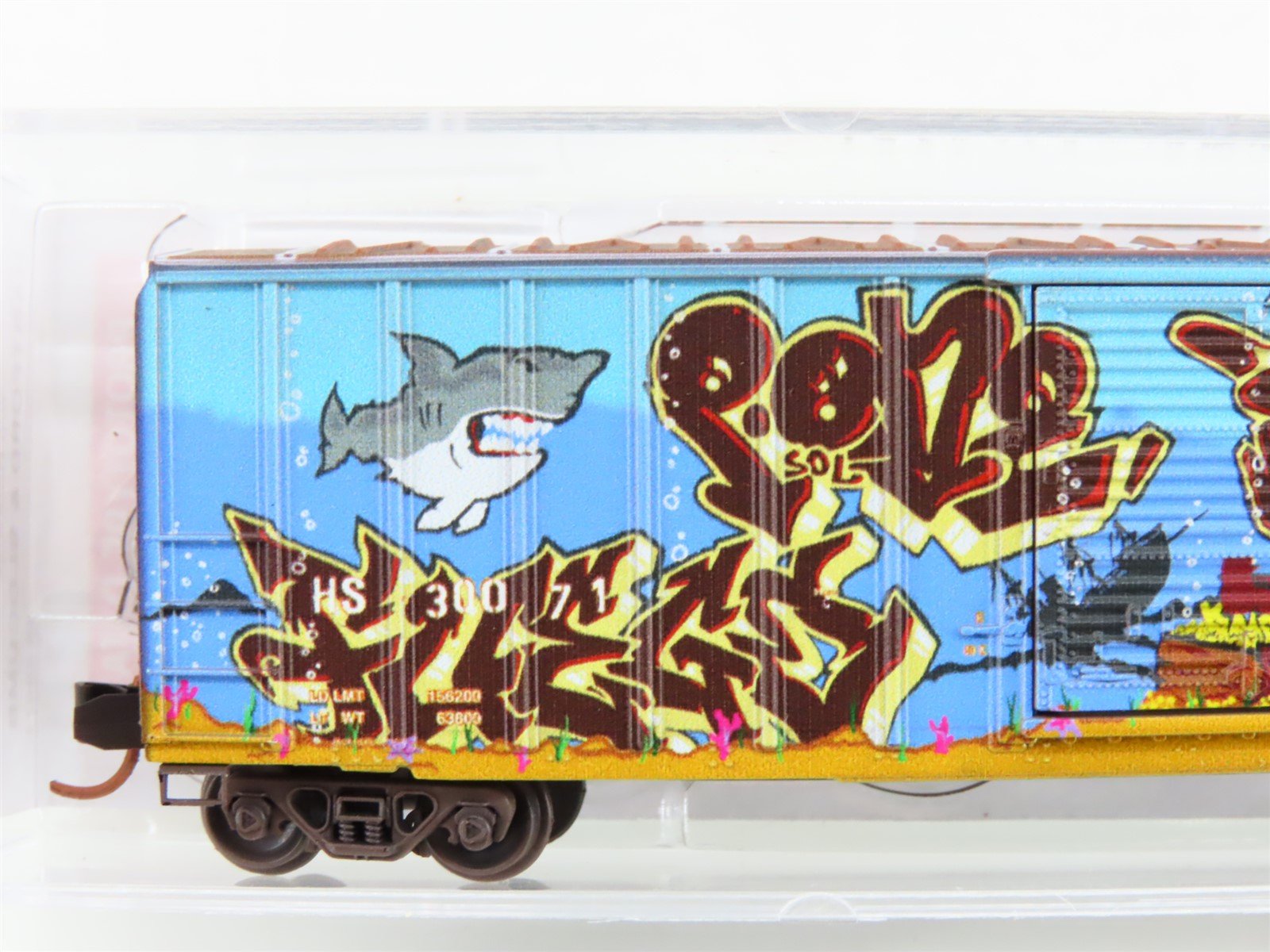 N Micro-Trains MTL 02544146 HS Hartford & Slocumb 50' Box Car #30071 w/ Graffiti
