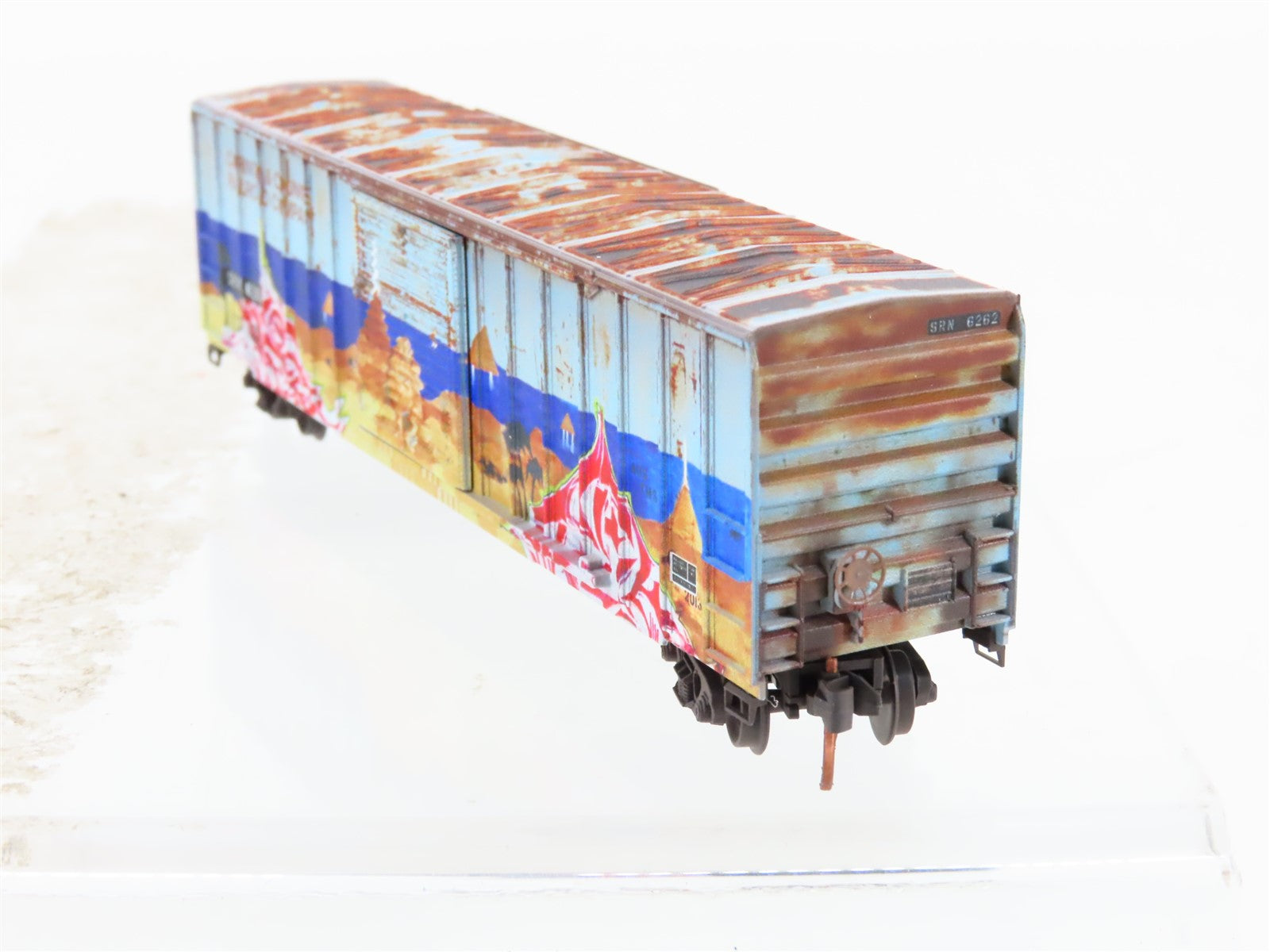 N Micro-Trains MTL 02552140 SRN ex-Corinth & Counce 50' Boxcar #6262 w/ Graffiti