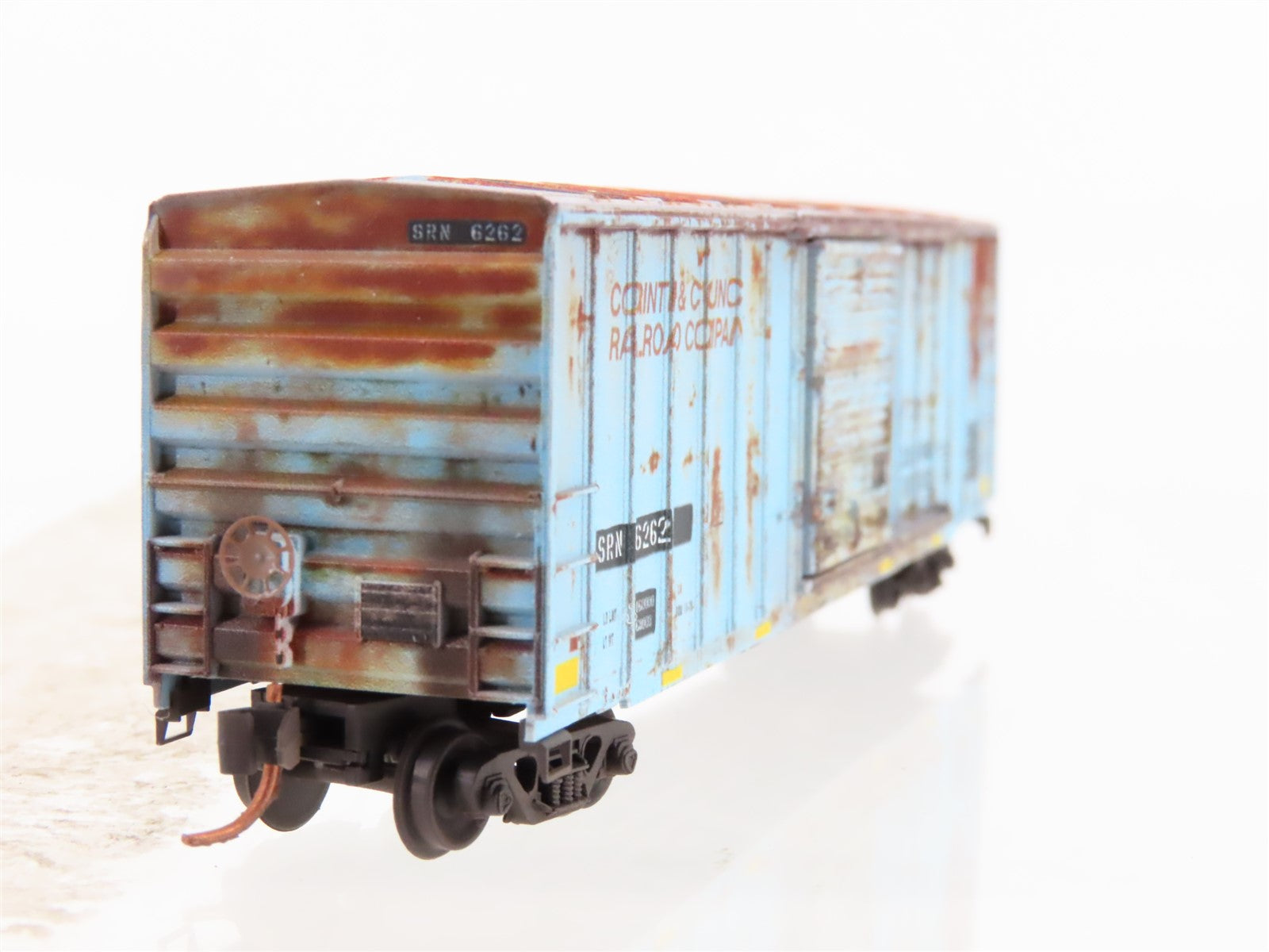 N Micro-Trains MTL 02552140 SRN ex-Corinth & Counce 50' Boxcar #6262 w/ Graffiti