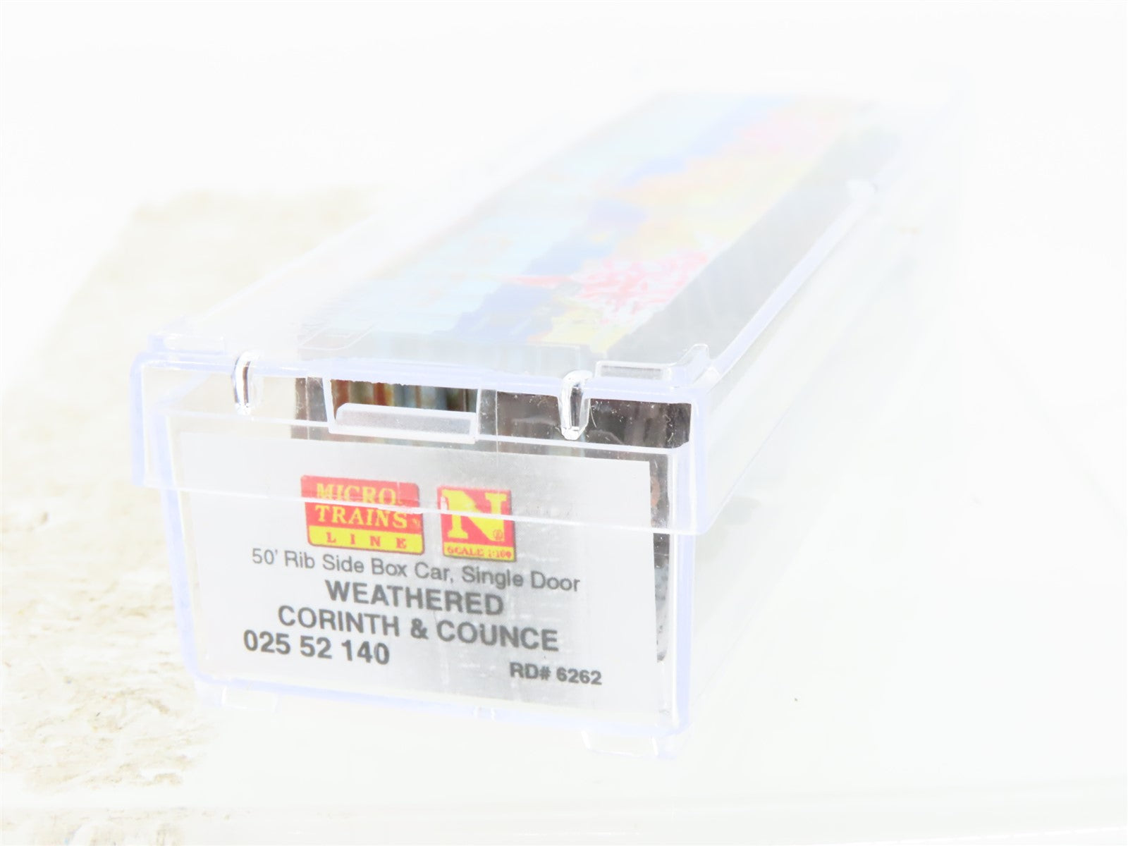 N Micro-Trains MTL 02552140 SRN ex-Corinth & Counce 50' Boxcar #6262 w/ Graffiti