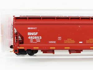 N Scale Micro-Trains MTL 09400332 BNSF Railway 3-Bay Center Flow Hopper #482853
