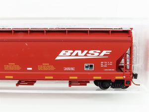 N Scale Micro-Trains MTL 09400332 BNSF Railway 3-Bay Center Flow Hopper #482853