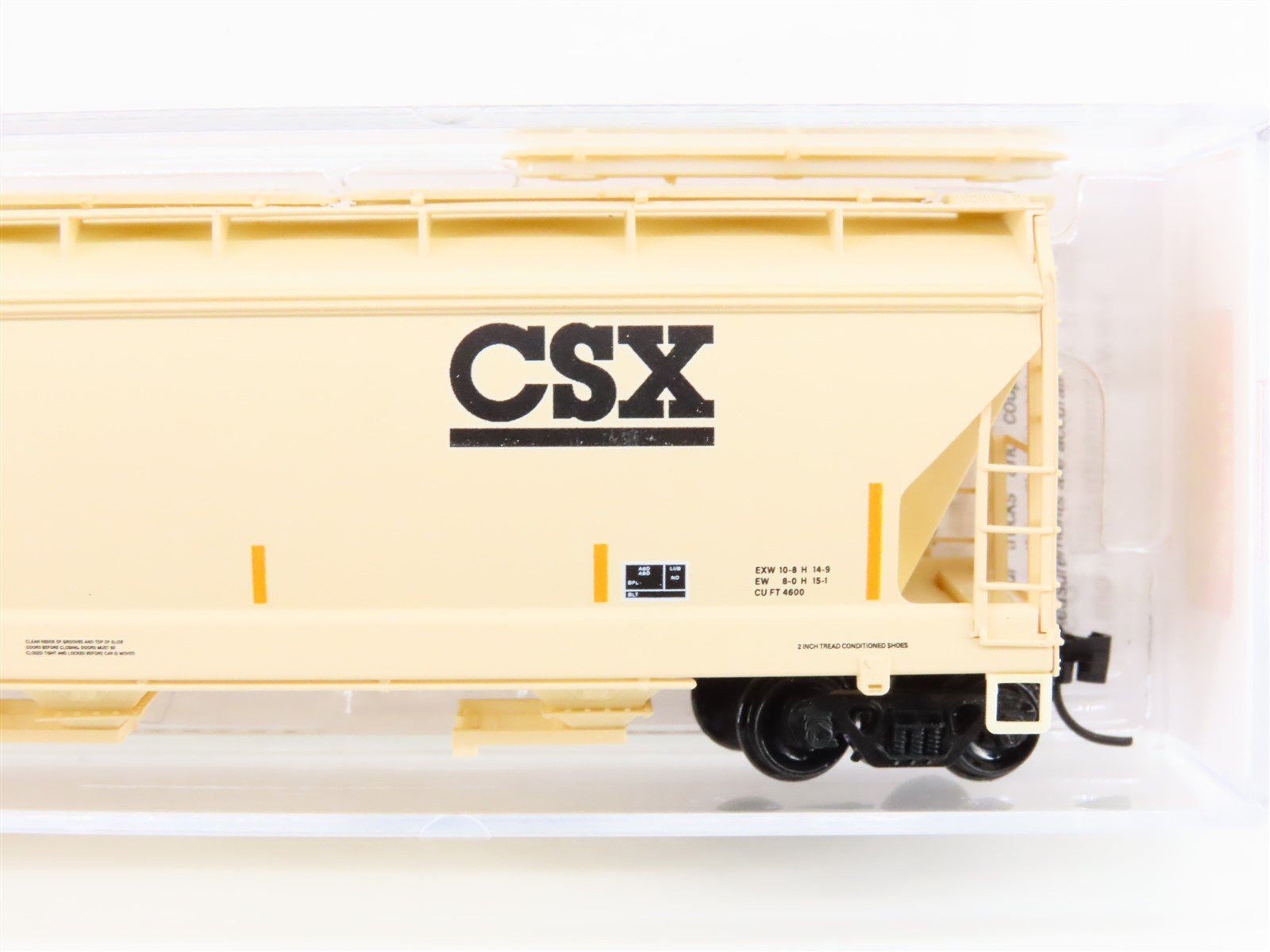 N Scale Micro-Trains MTL 09400610 CSXT CSX 3-Bay Covered Hopper #255206