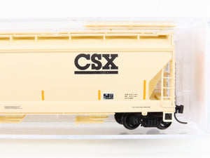 N Scale Micro-Trains MTL 09400610 CSXT CSX 3-Bay Covered Hopper #255206
