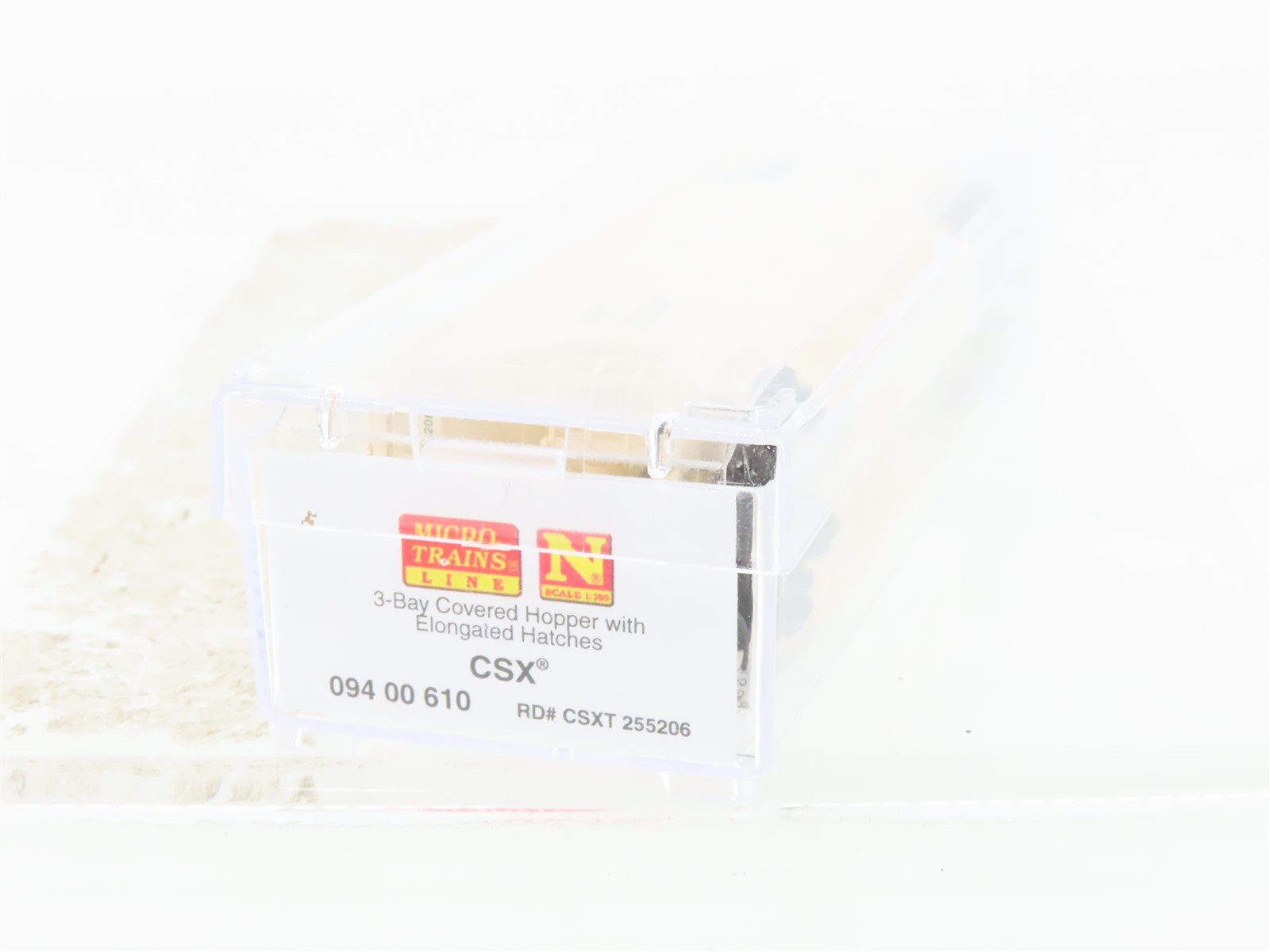 N Scale Micro-Trains MTL 09400610 CSXT CSX 3-Bay Covered Hopper #255206