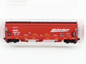 N Scale Micro-Trains MTL 09400331 BNSF Railway 3-Bay Center Flow Hopper #482710