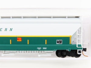 N Micro-Trains MTL 09400550 RBMN Reading & Northern 3-Bay Covered Hopper #9963
