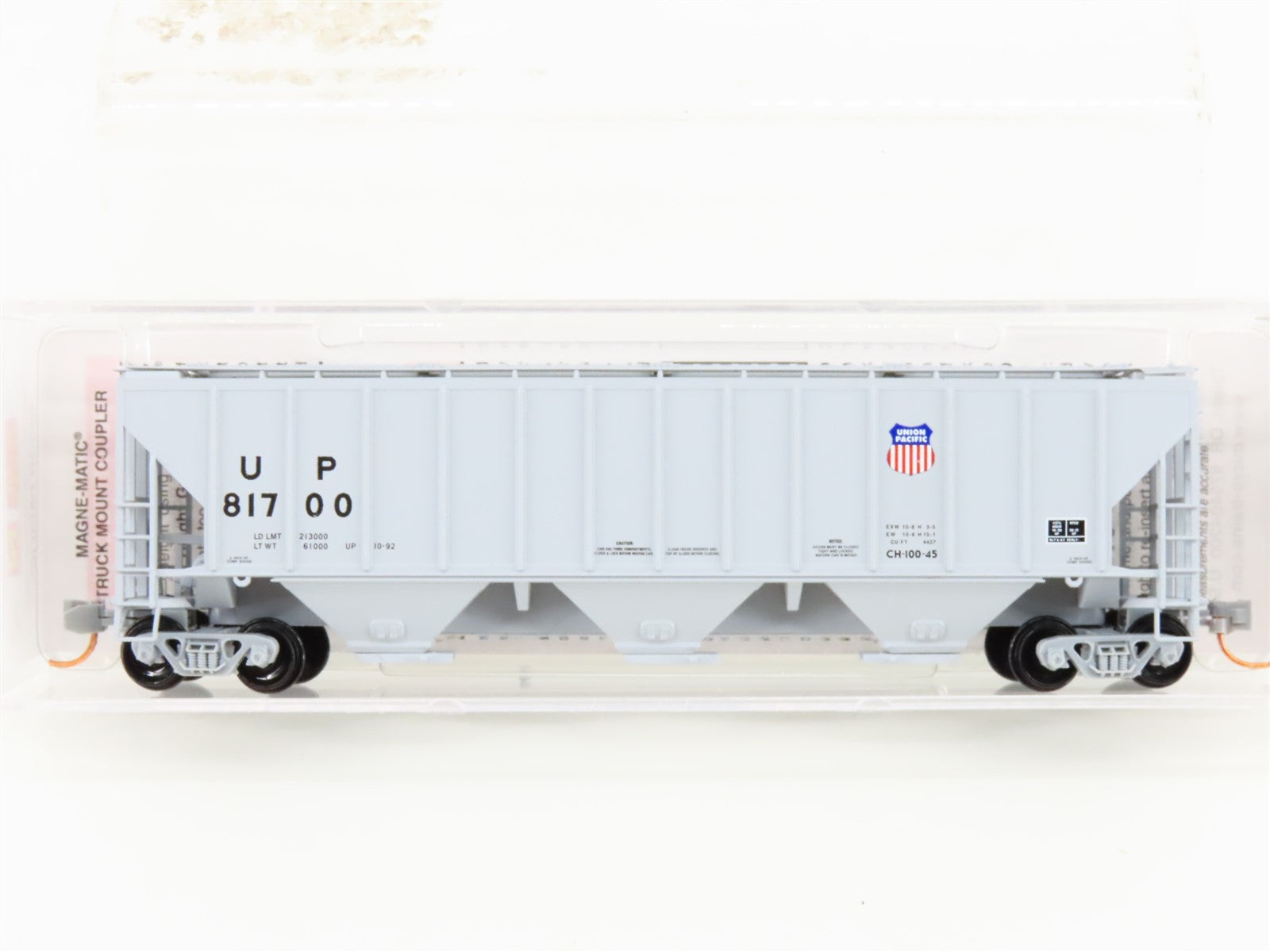 N Scale Micro-Trains MTL 09600192 UP Union Pacific 3-Bay Covered Hopper #81700