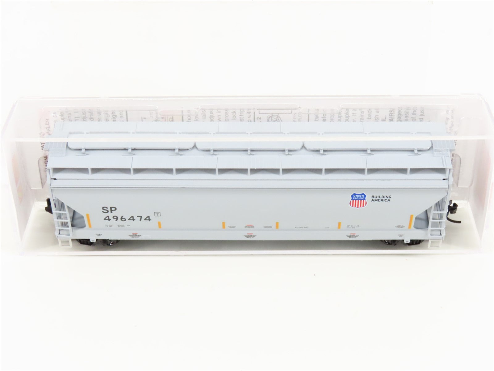 N Scale Micro-Trains MTL 09400601 SP Union Pacific 3-Bay Covered Hopper #496474