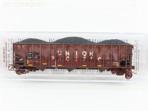 N Micro-Trains MTL 10844360 UP Union Pacific 3-Bay Hopper #36929 - Weathered