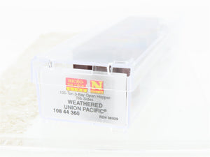 N Micro-Trains MTL 10844360 UP Union Pacific 3-Bay Hopper #36929 - Weathered