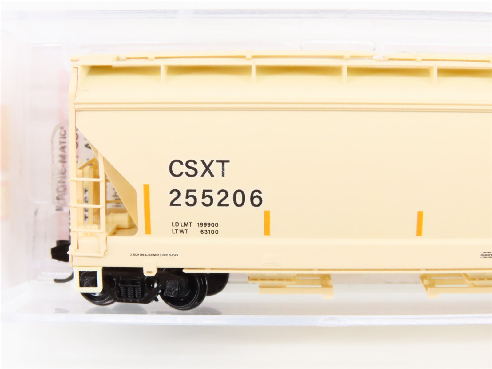 N Scale Micro-Trains MTL 09400610 CSXT CSX 3-Bay Covered Hopper #255206