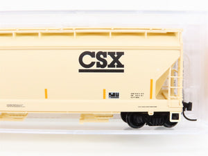 N Scale Micro-Trains MTL 09400610 CSXT CSX 3-Bay Covered Hopper #255206