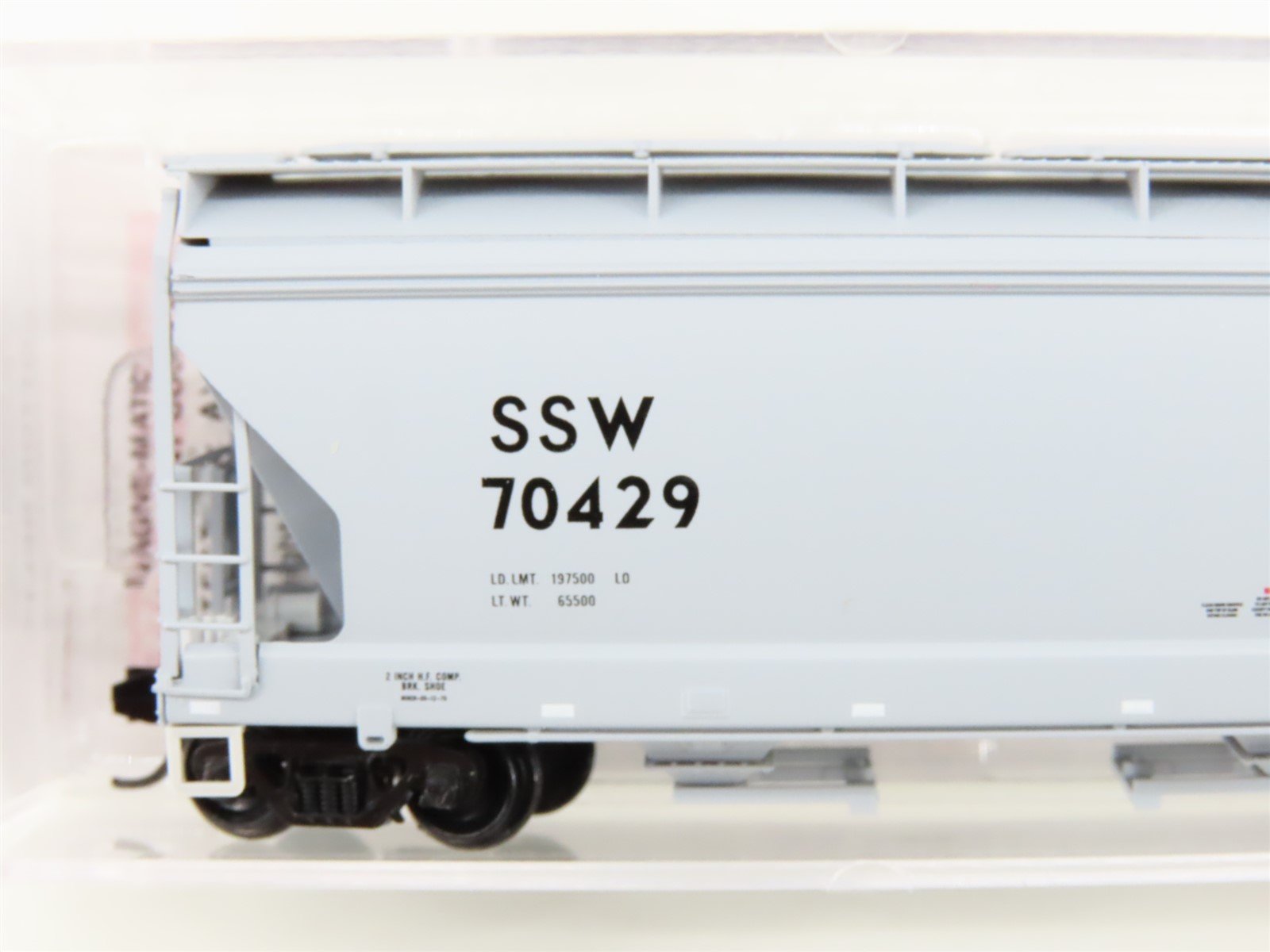 N Scale Micro-Trains MTL 09400621 SSW Cotton Belt 3-Bay Covered Hopper #70429