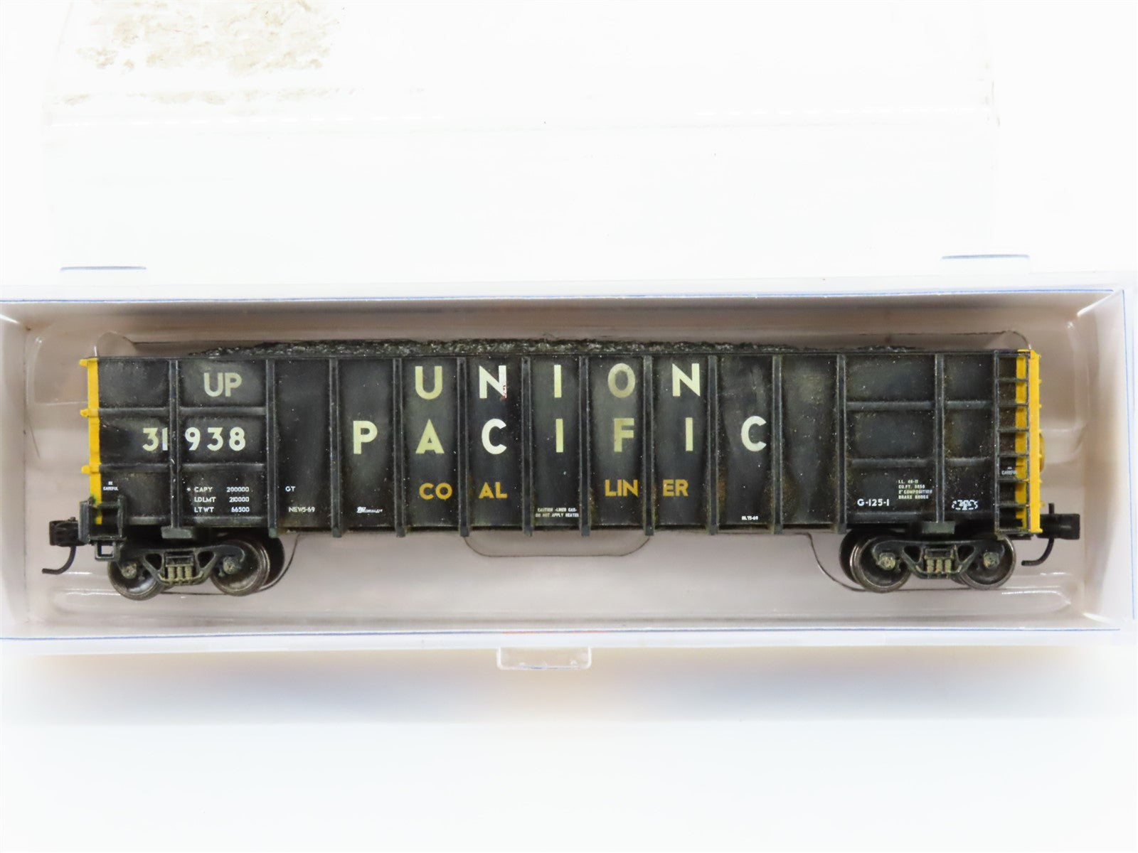 N Scale Athearn ATH6892 UP Union Pacific High Side Gondola #31938 - Weathered
