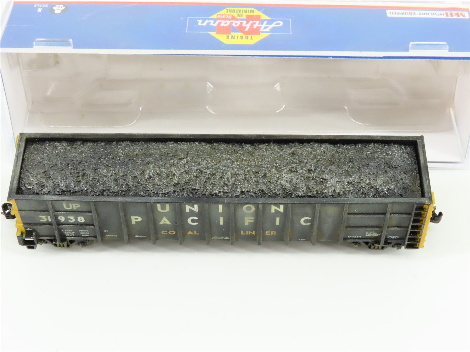 N Scale Athearn ATH6892 UP Union Pacific High Side Gondola #31938 - Weathered