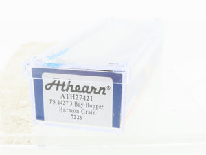 N Scale Athearn ATH27421 TLDX Harmon Grain PS 4427 3-Bay Covered Hopper #7228