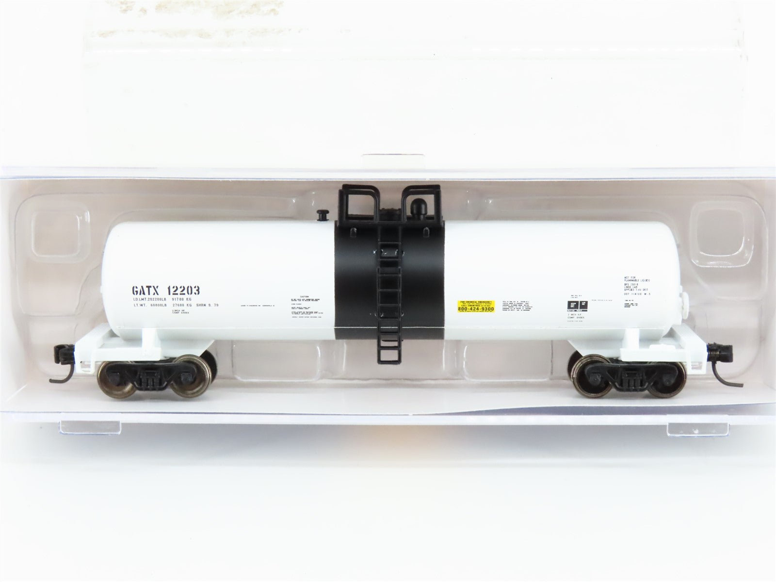N Scale Athearn ATH17609 GATX 50' 20K Gallon General Service Tank Car #12203