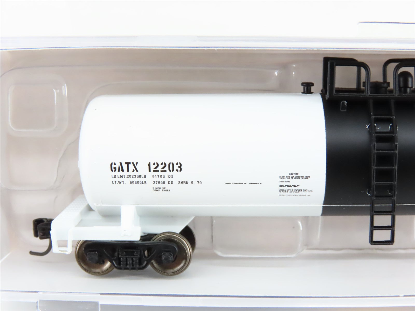 N Scale Athearn ATH17609 GATX 50' 20K Gallon General Service Tank Car #12203