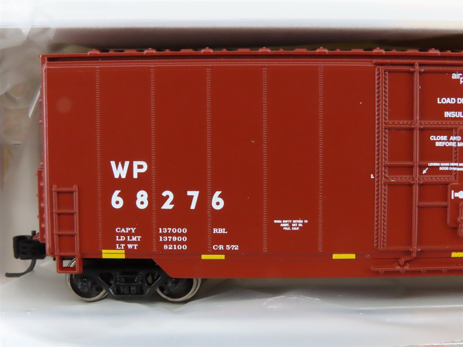N Scale Athearn ATH3781 WP (Union Pacific Logo) 50' High Cube Box Car #68276