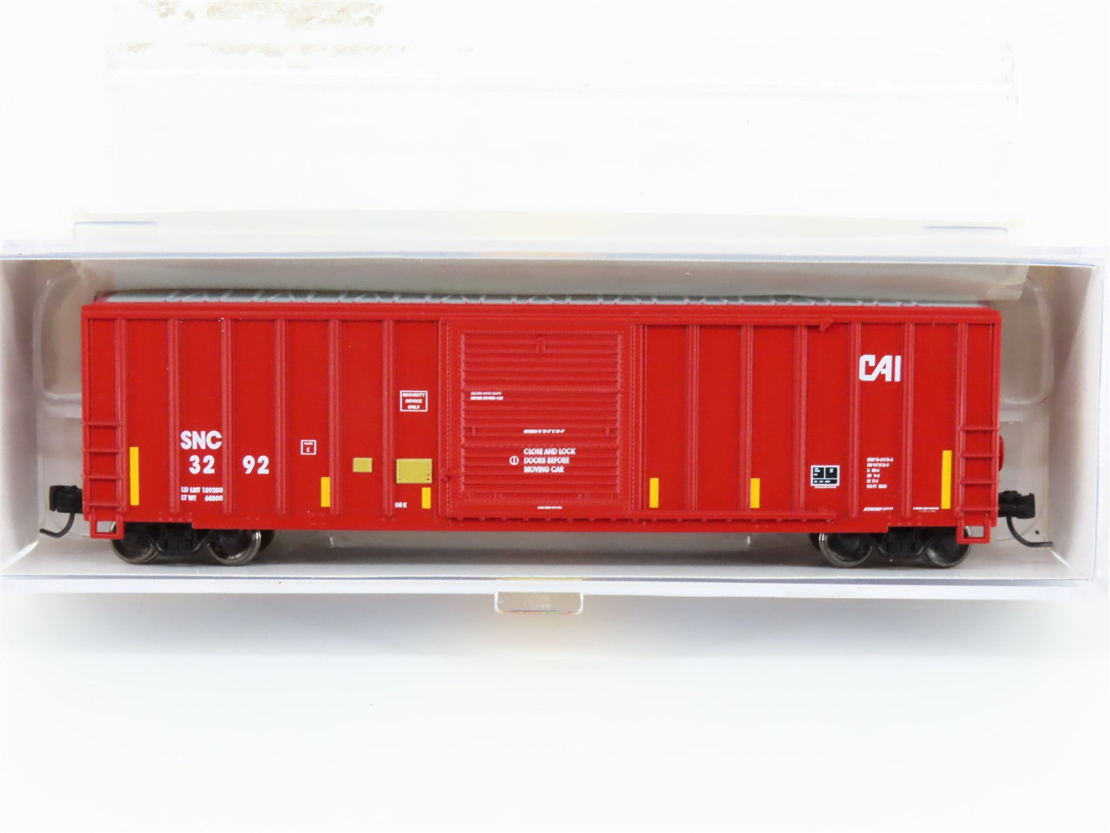 N Scale Athearn ATH4883 SNC Saratoga & North Creek 50' FMC 5347 Box Car #3292